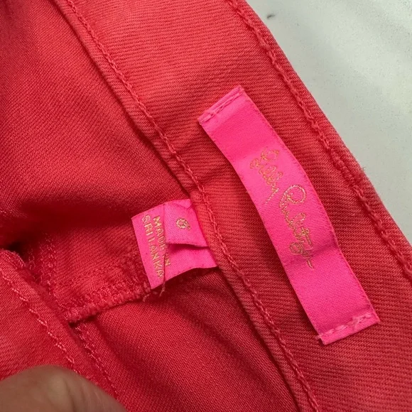 Lilly Pulitzer Coral Skinny Jeans - Picture 3 of 9